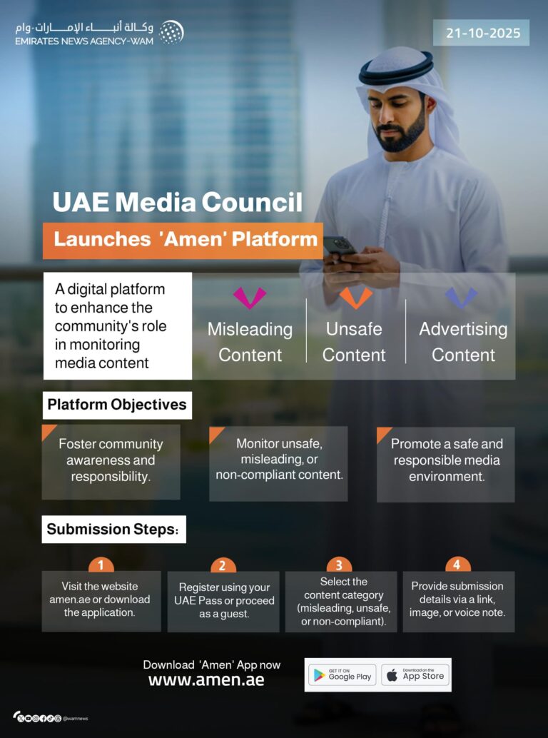 UAE Media Council Launches ‘Amen’ Platform for Public to Shape Media