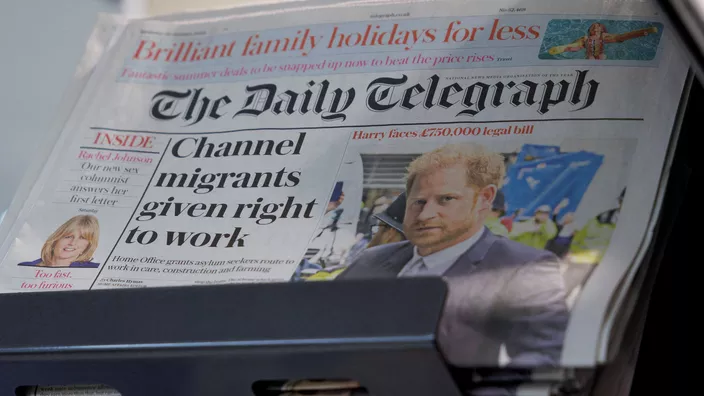 The owner of the Daily Mail reaches a deal to acquire the Telegraph newspaper