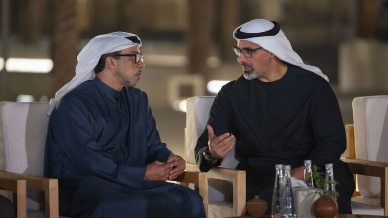 Mansour, Khaled Attend Abu Dhabi’s ‘Barzat’ at Qasr Al Hosn