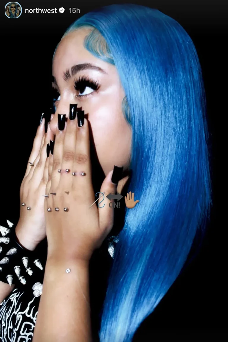 North West Debuts More Dermal Piercings 